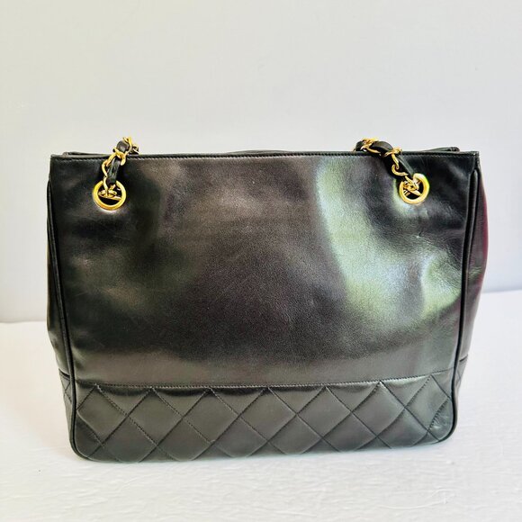 EUC CHANEL MATELASSE LAMBSKIN LEATHER QUILTED CC LOGO SHOULDER BAG MADE IN ITALY - Picture 5 of 16